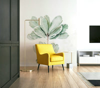 Lush greenery mural for natural room transformation.

