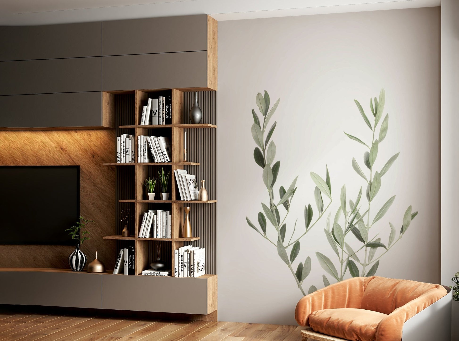 Vibrant Botanical III wall mural for modern spaces

