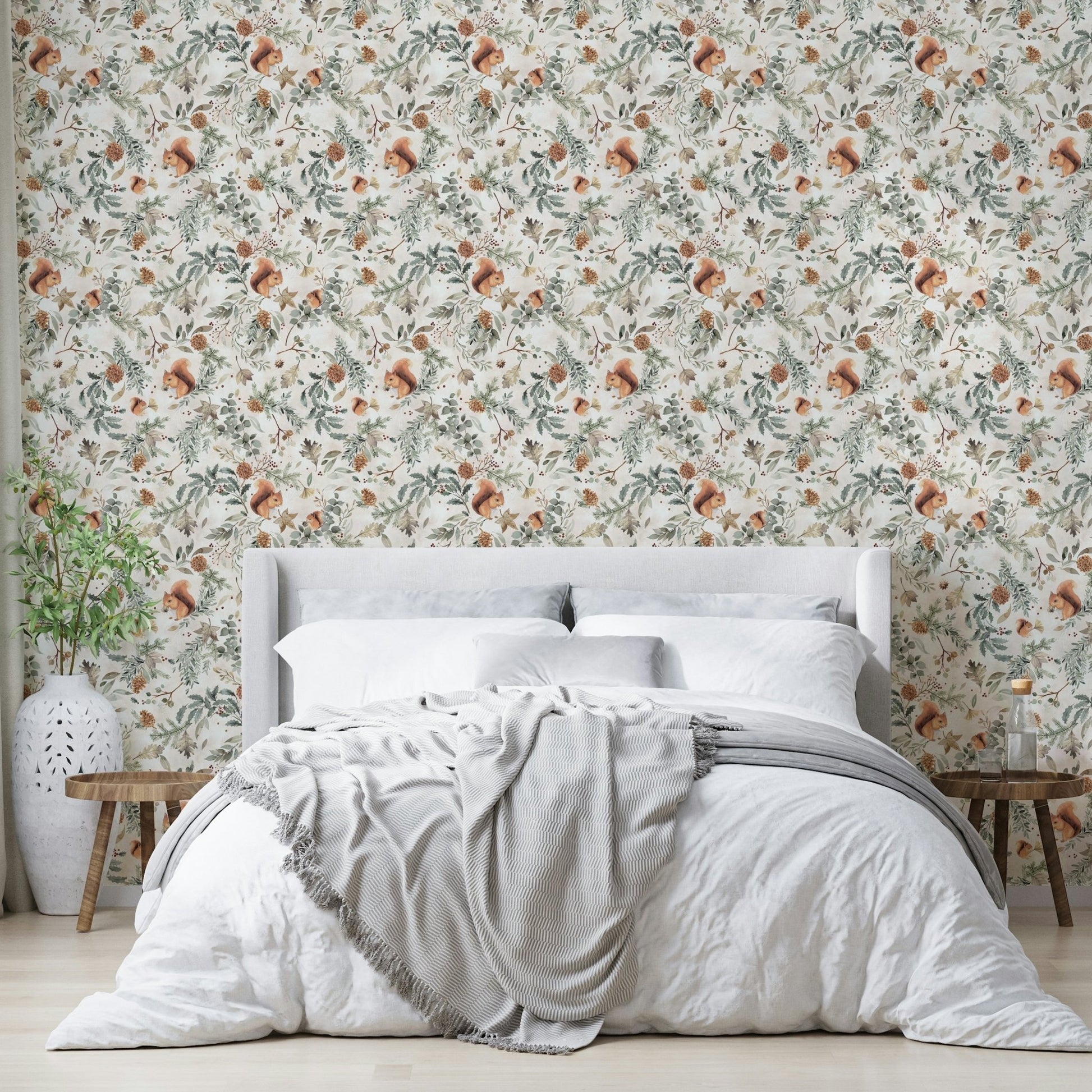 Rustic foliage wall wallpaper GD787

