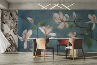 Soft Bloom Magnolia Flower Wall Mural
