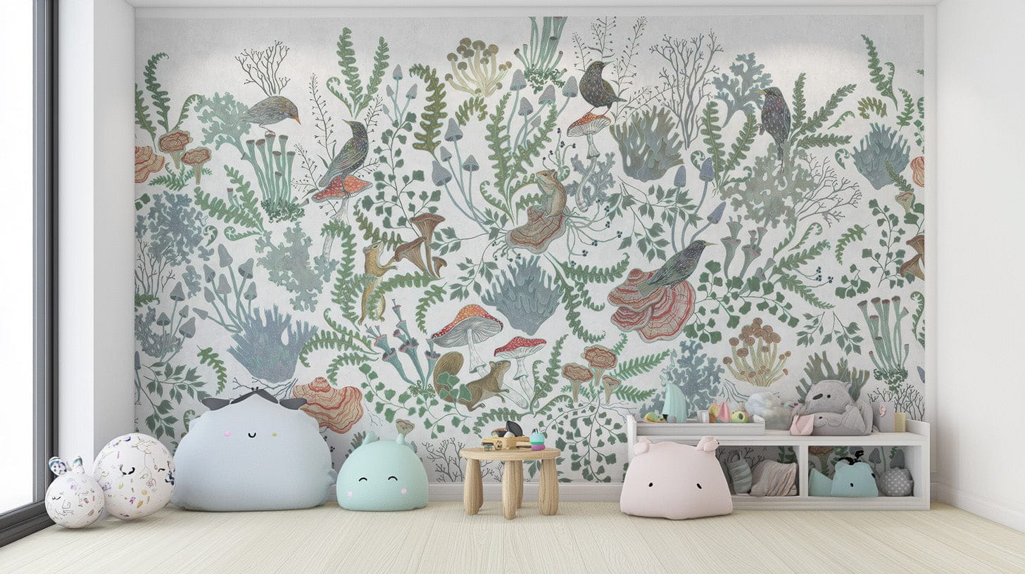 Botanical Nest Fresco Wallpaper Mural, C249