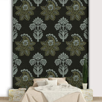 Wallpaper for walls with deep florals

