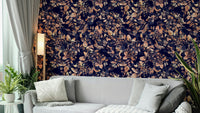 Botanical Noir wallpaper on a wall


