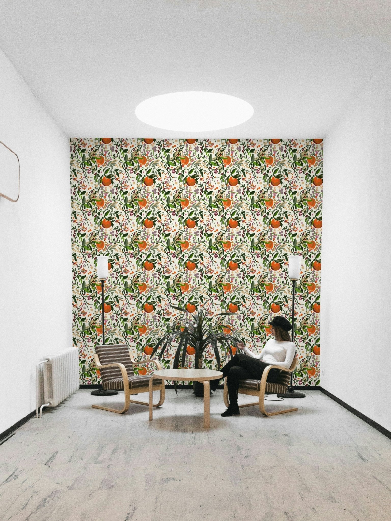 The wallpaper for walls being admired in a home., GD4668