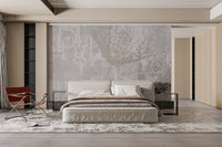 Dewy dandelion floral wallpaper print
