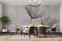 Typography and dandelion wall print
