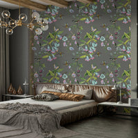 An artistic nature inspired mural for home decor.

