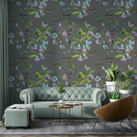 A serene subtle flower wall mural for your decor.

