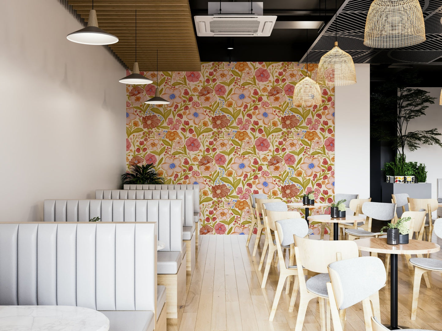 Easy-to-apply watercolor design wallpaper, GD1010