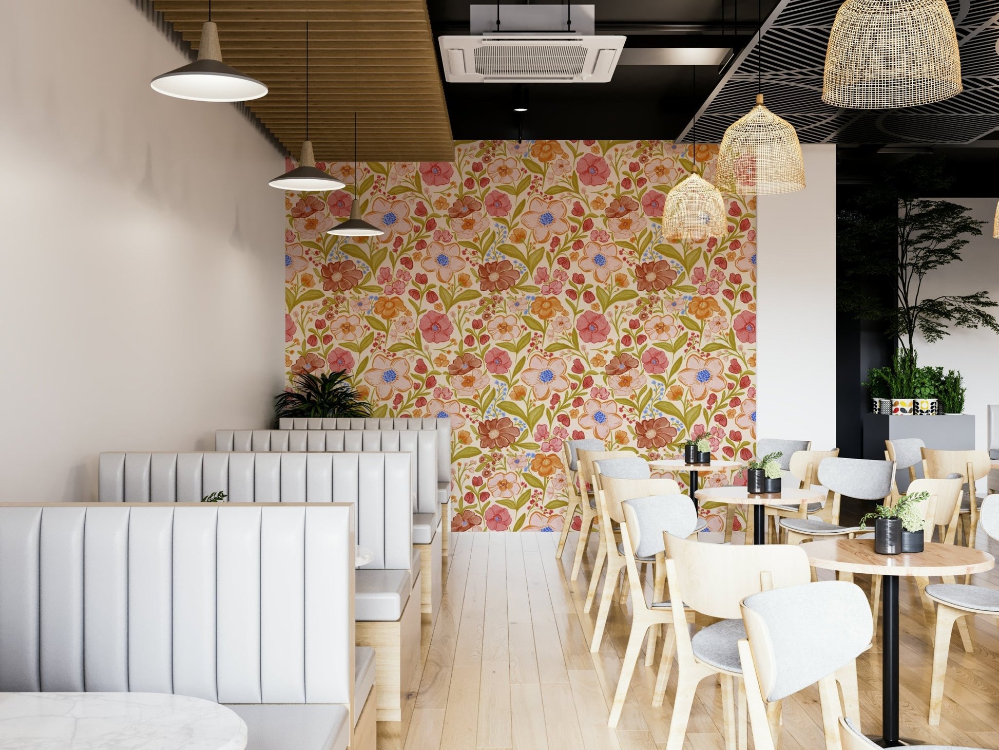 Easy-to-apply watercolor design wallpaper, GD1010