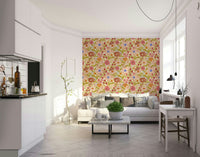 Soft botanical mural wallpaper, GD1010