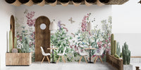 Botanical Wild Flowers & Herbs Wallpaper Mural - Giffywalls A253