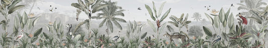 Petal Paradise Birds Wallpaper Wall