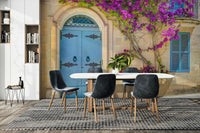 The flowers are a mix of pink, purple, and magenta shades.

