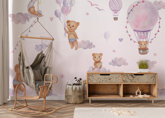 Bouncy Bear Sky Journey Mural, B894
