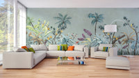 Designer Colorful Flowers design Wallpaper Murals - Giffywalls