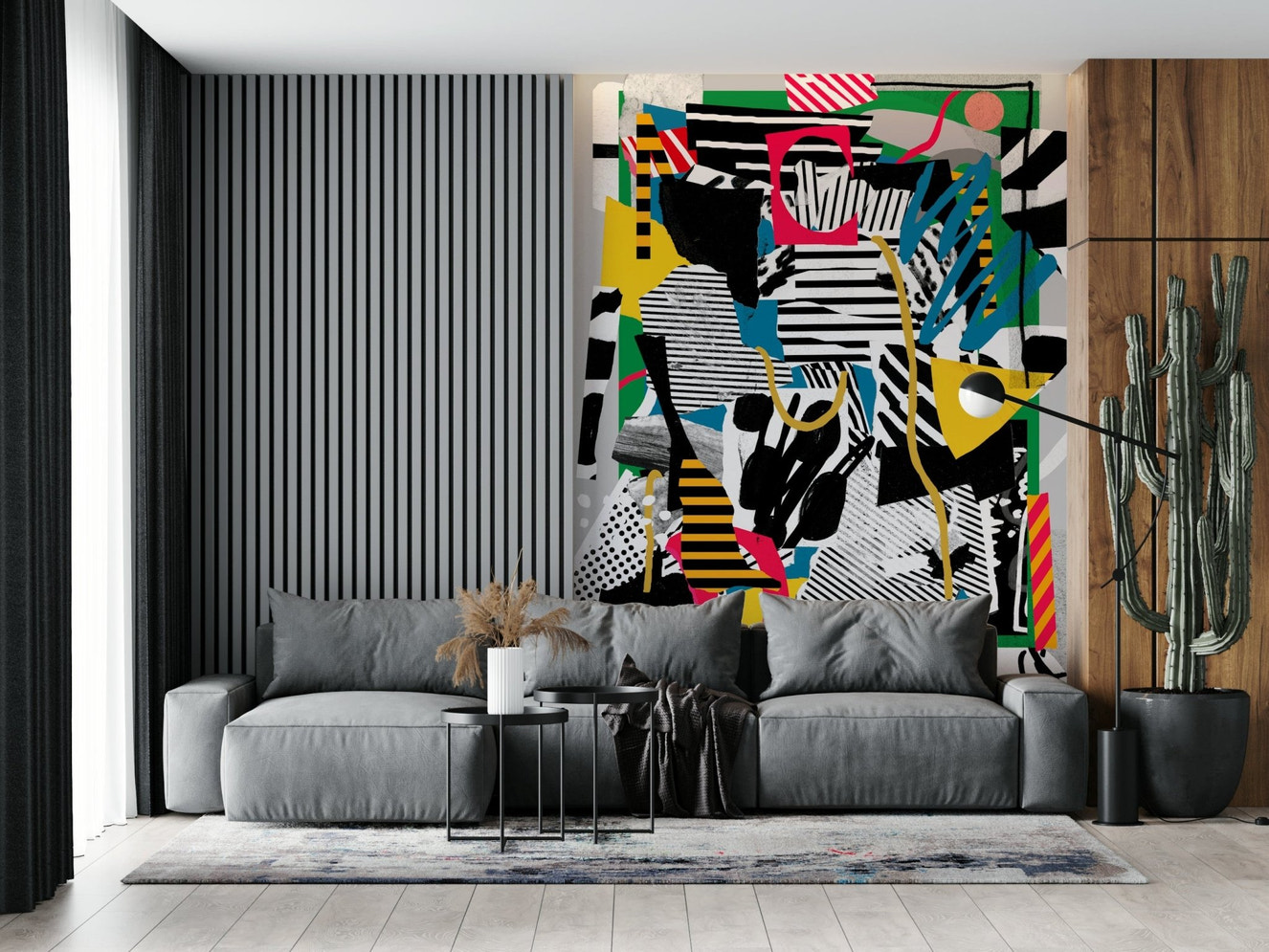 BR SOCCER Wall Mural abstract art 