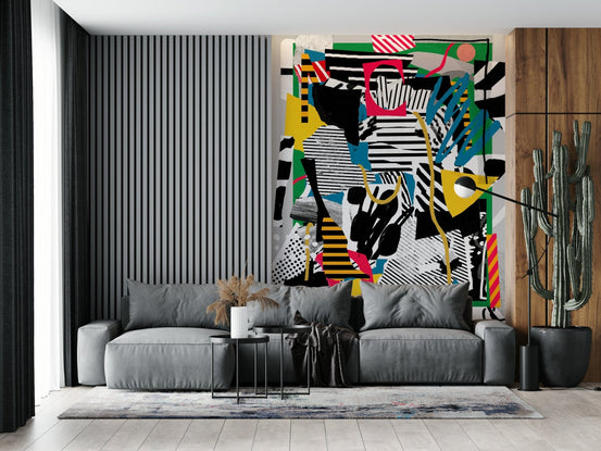 BR SOCCER Wall Mural abstract art, GD5415