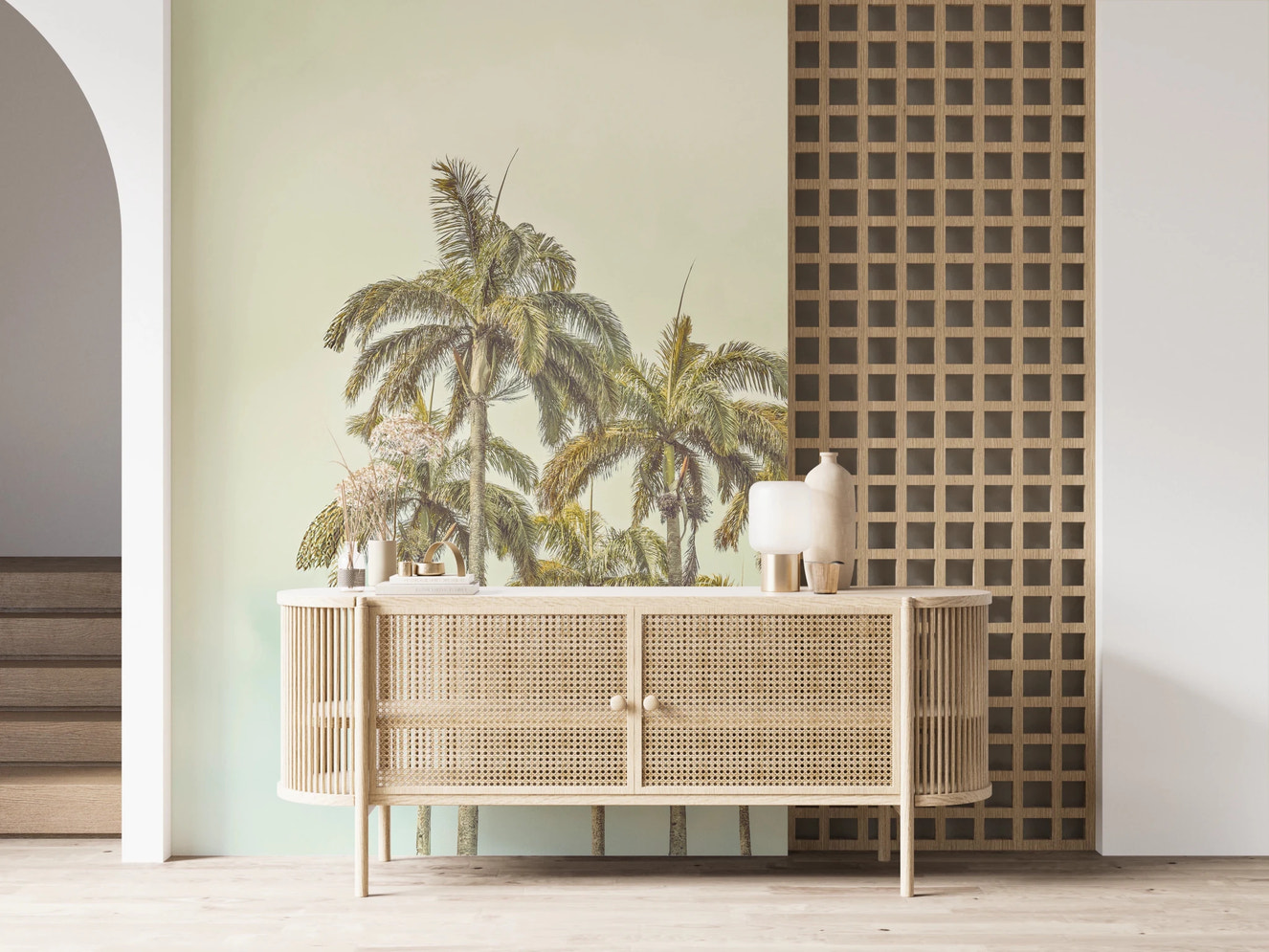 Breezy Palms Wall Mural