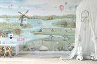 Breezy Shores Wall Mural - Giffywalls, C318