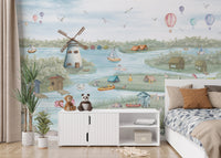 Breezy Shores Wall Mural - Giffywalls, C318