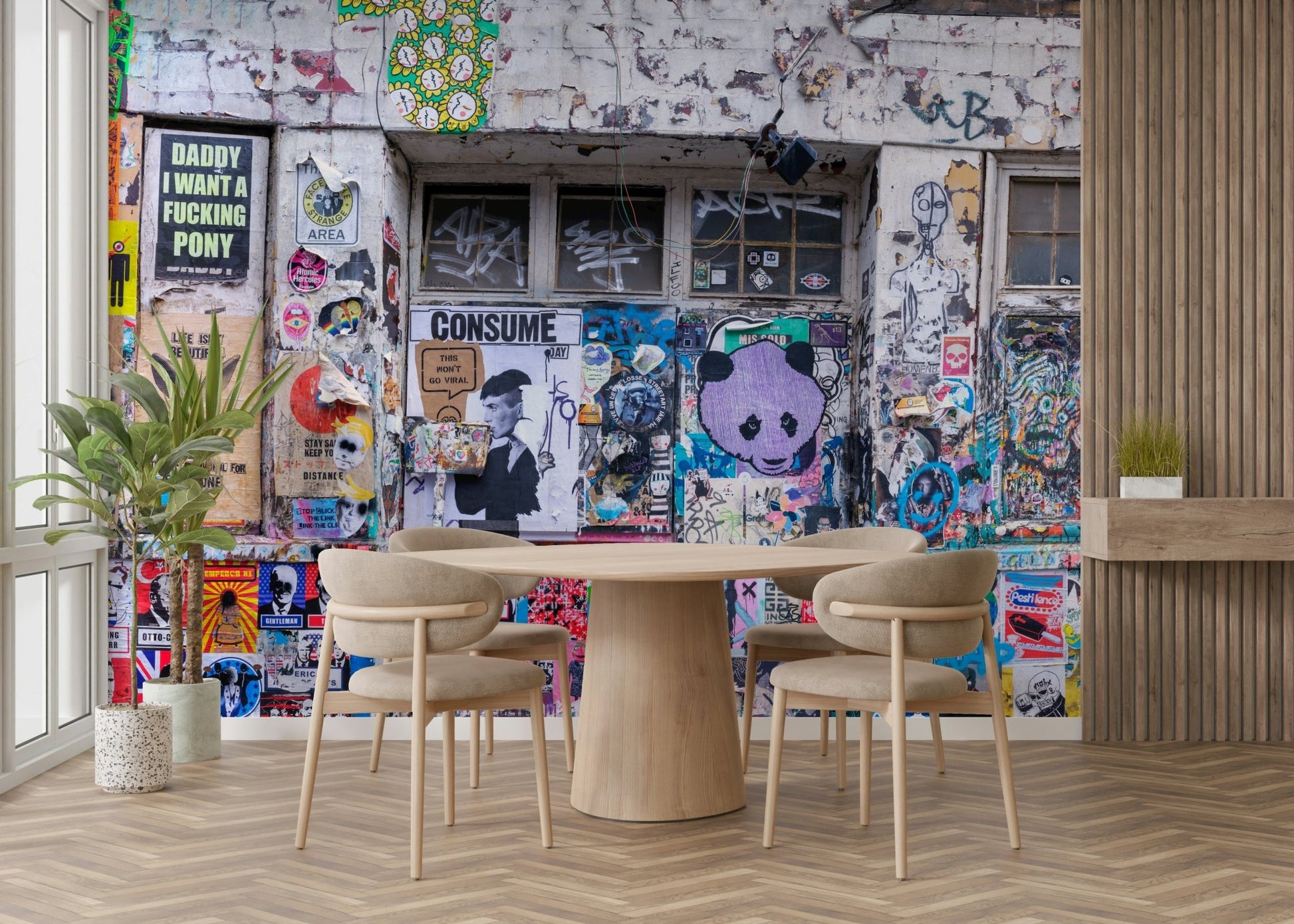 The style is artistic and natural.

