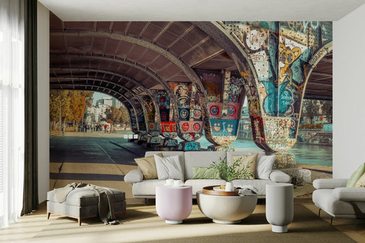 Stunning bridge with brilliant colors.

