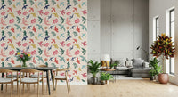 Bright Freedom Birds Wallpaper mural with a matte finish for walls.