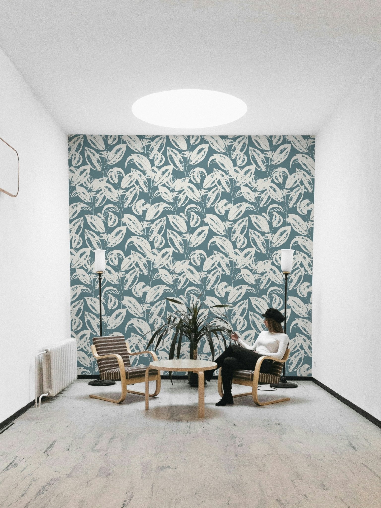 The design has a fresh and airy appearance.
