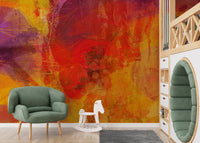 Bright Orange Wallpaper Mural - Giffywalls
