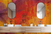 Bright Orange Wallpaper Mural - Giffywalls
