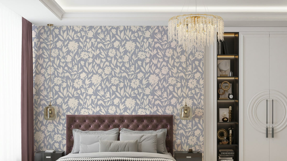 Wall mural with a bright floral pattern., GD4503