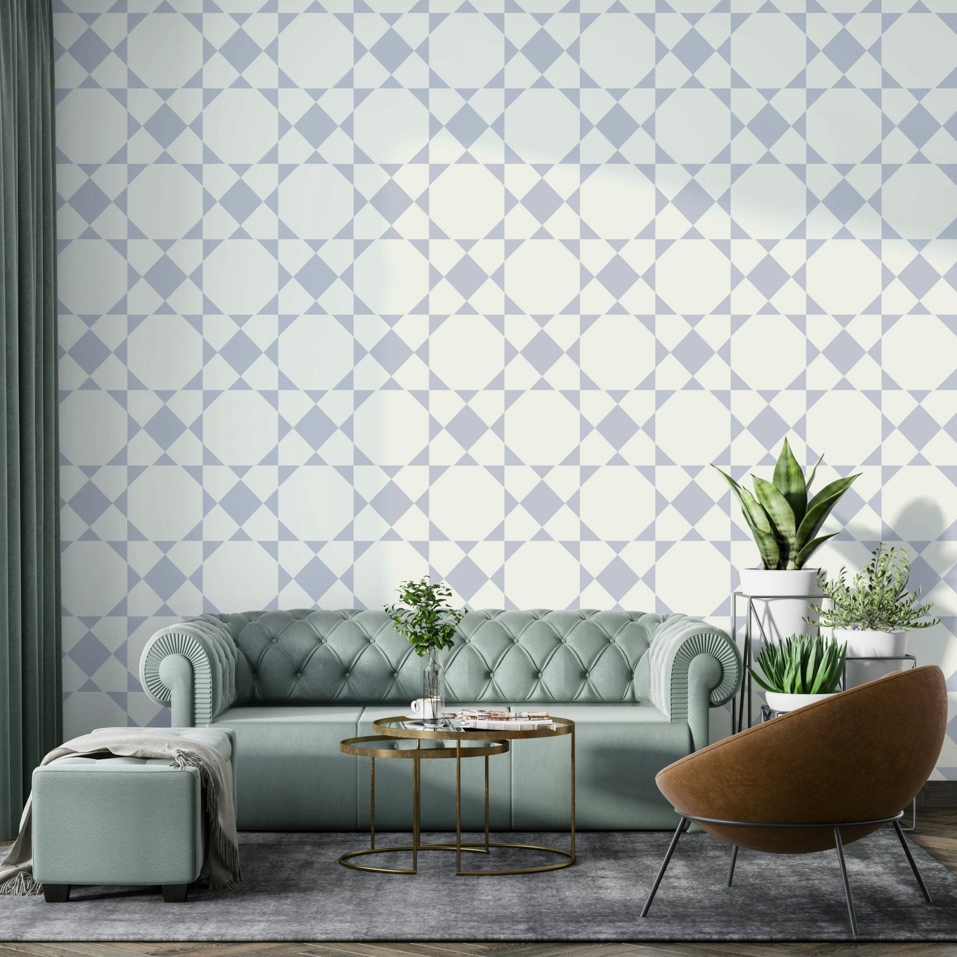 Bright Tiles Wallpaper on a kitchen wall

