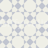A seamless pattern of colorful tiles on a wall

