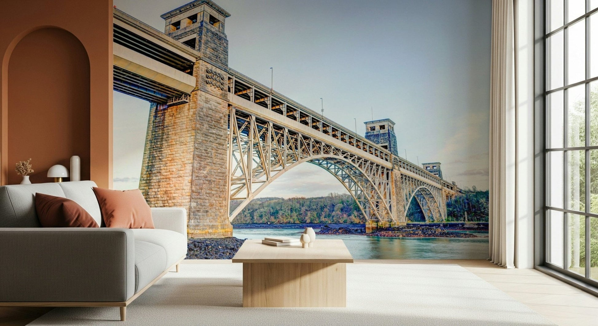 Britannia Bridge View Wall Mural