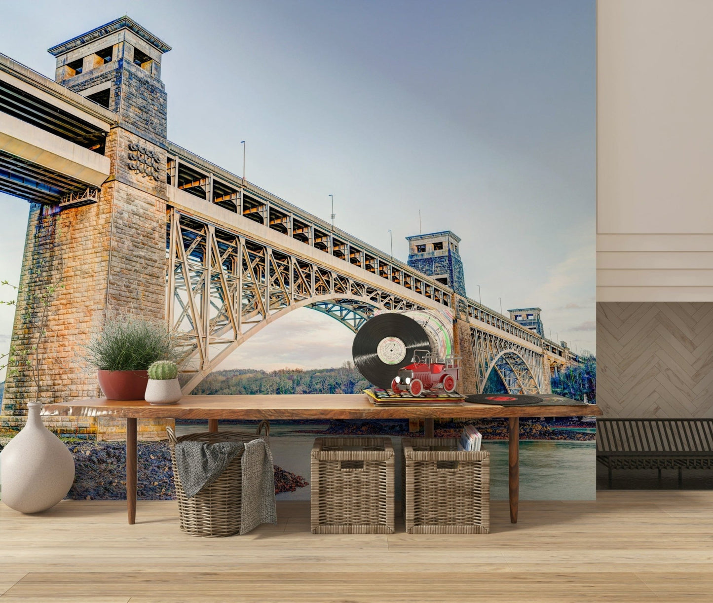 Britannia Bridge View Wall Mural