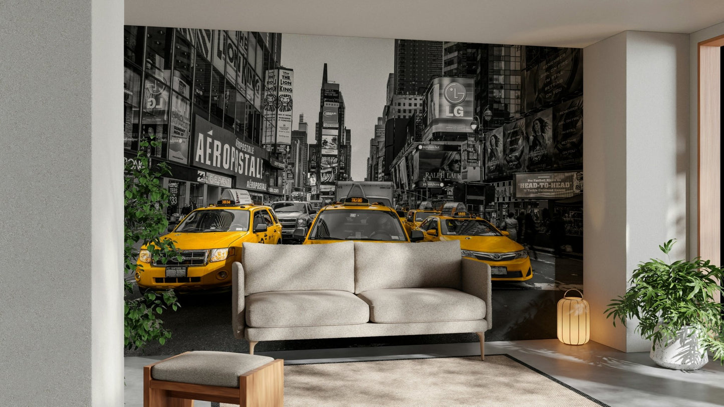 Urban mural wallpaper perfect for city-themed interiors, GD2322