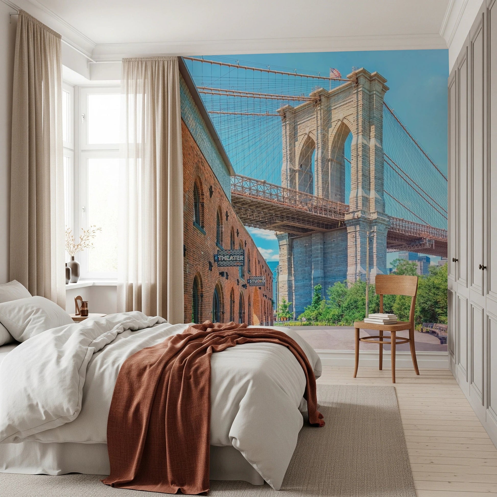 Brooklyn Bridge wall mural