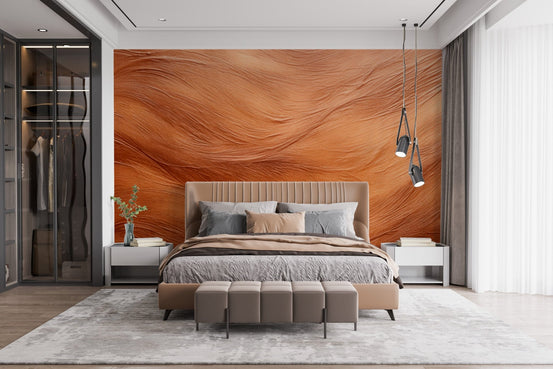 Abstract swirls in Brown Abstract Wallpaper Mural C472