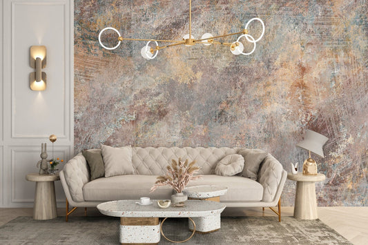 Textured Brown Wallpaper for Living Room A603