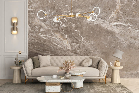 Brown marble wallpaper mural for Living room A594