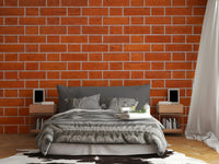 Terracotta brick texture wallpaper mural
