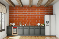 Vintage brick pattern wall covering