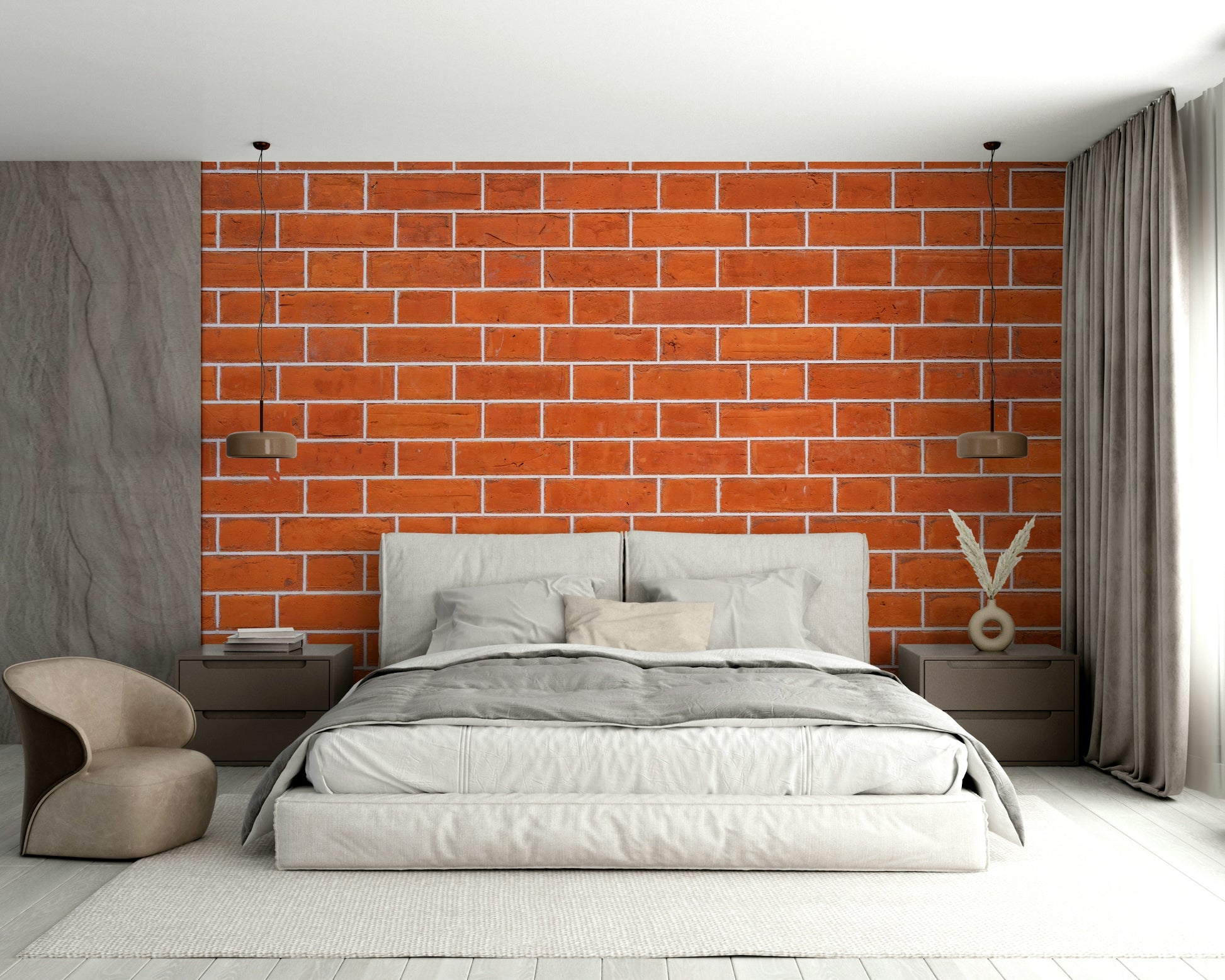 Brown Terracotta Brickwall wall mural