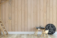 Wooden vertical stripes wallpaper style
