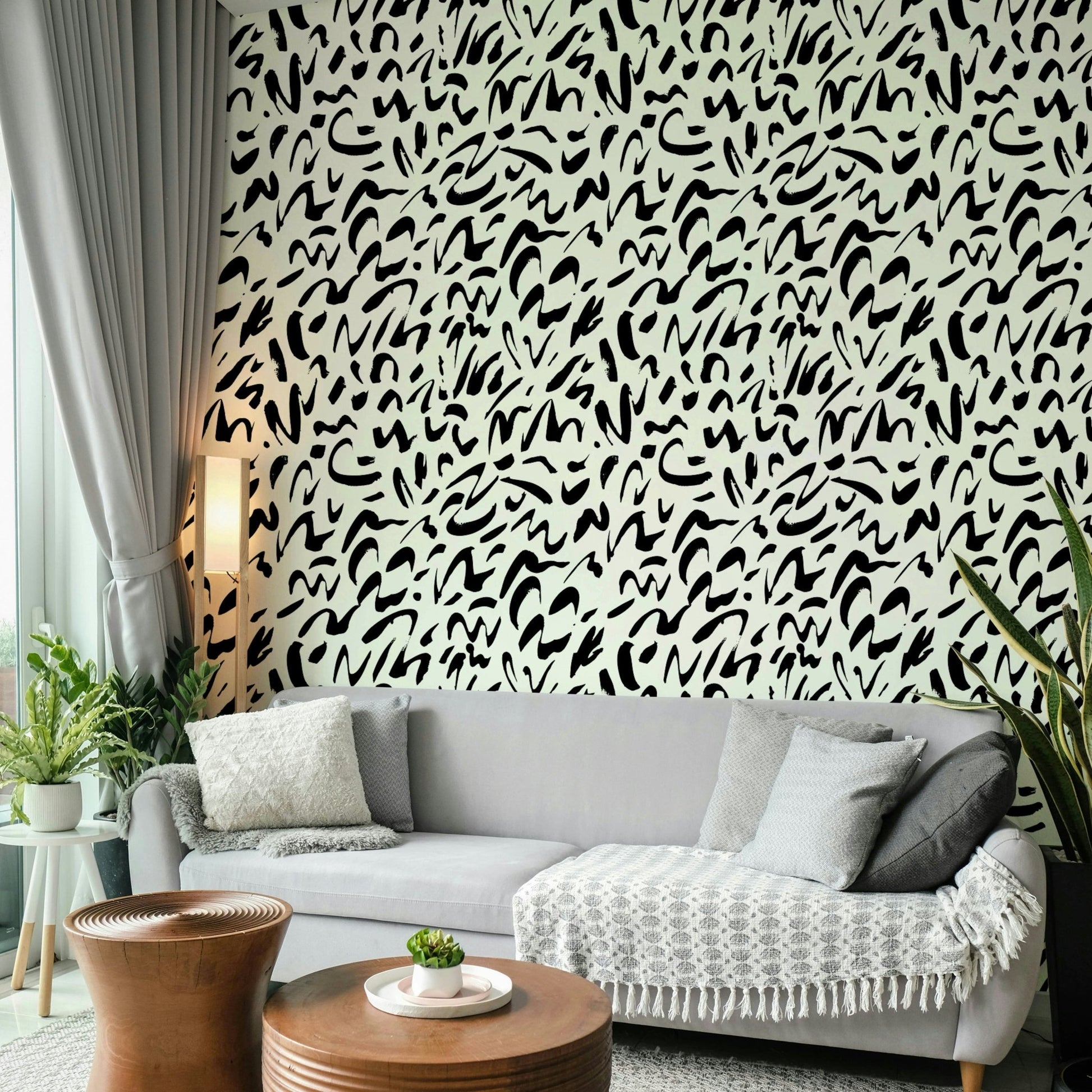 Hand-drawn scribble wallpaper.
