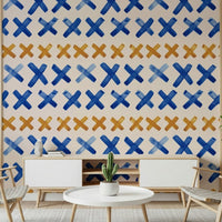 Contemporary room Brushstroke Crosses Wallpaper update, GD6525