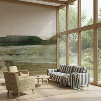 A calming underwater design wallpaper mural that defines a space., GD5576