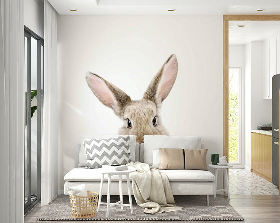 Bubble Gum Bunny Wall Mural for playful interiors., GD1784