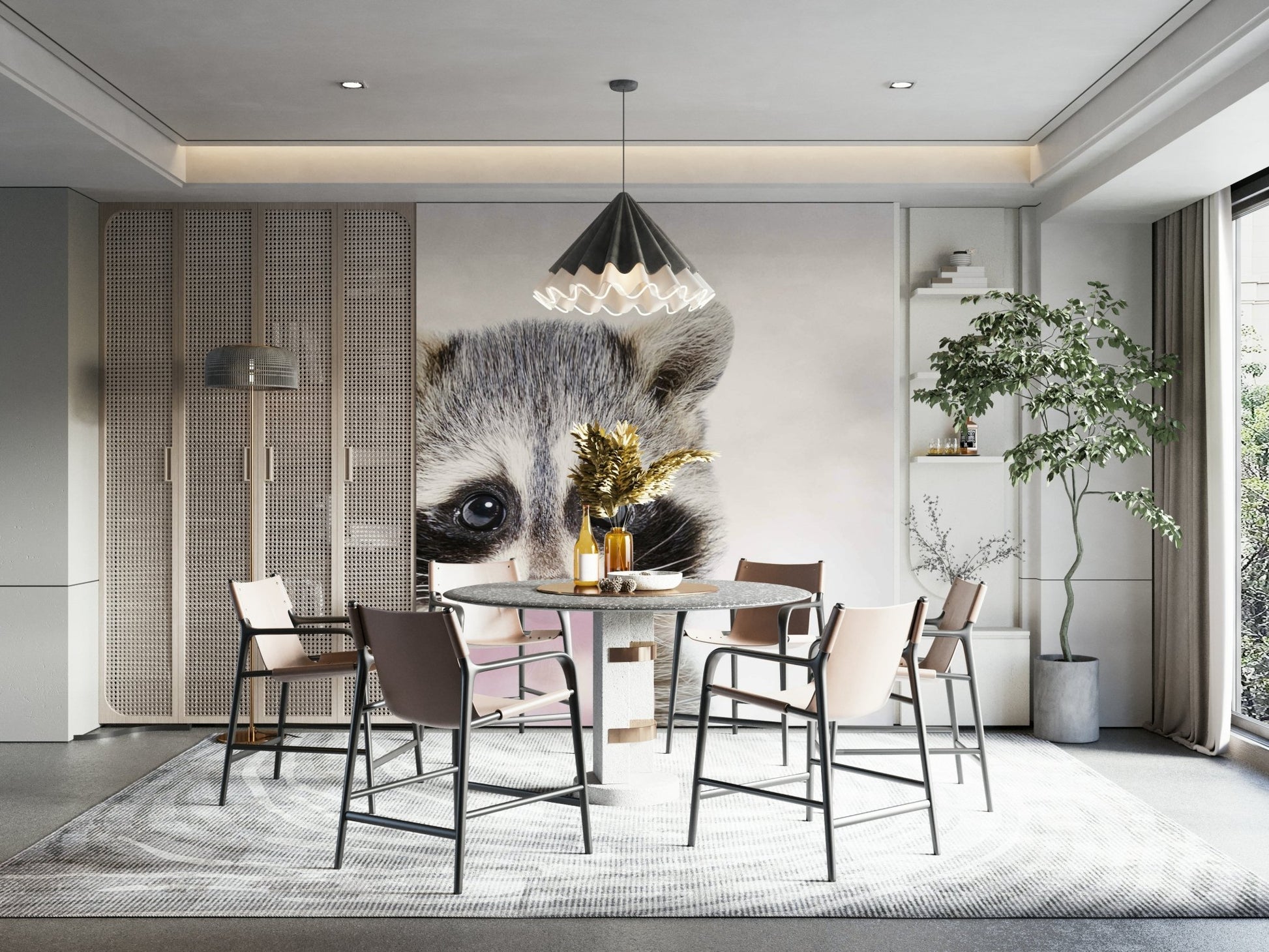 Wildlife humor raccoon bubblegum

